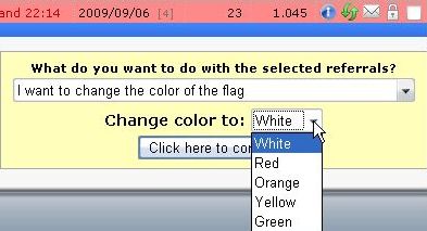 Выбор цвета флага